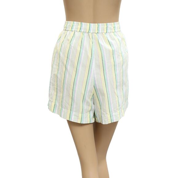 By Anthropologie The Wren Boxer Shorts Striped Printed Pull-on Cotton M 281670 - Picture 11 of 13